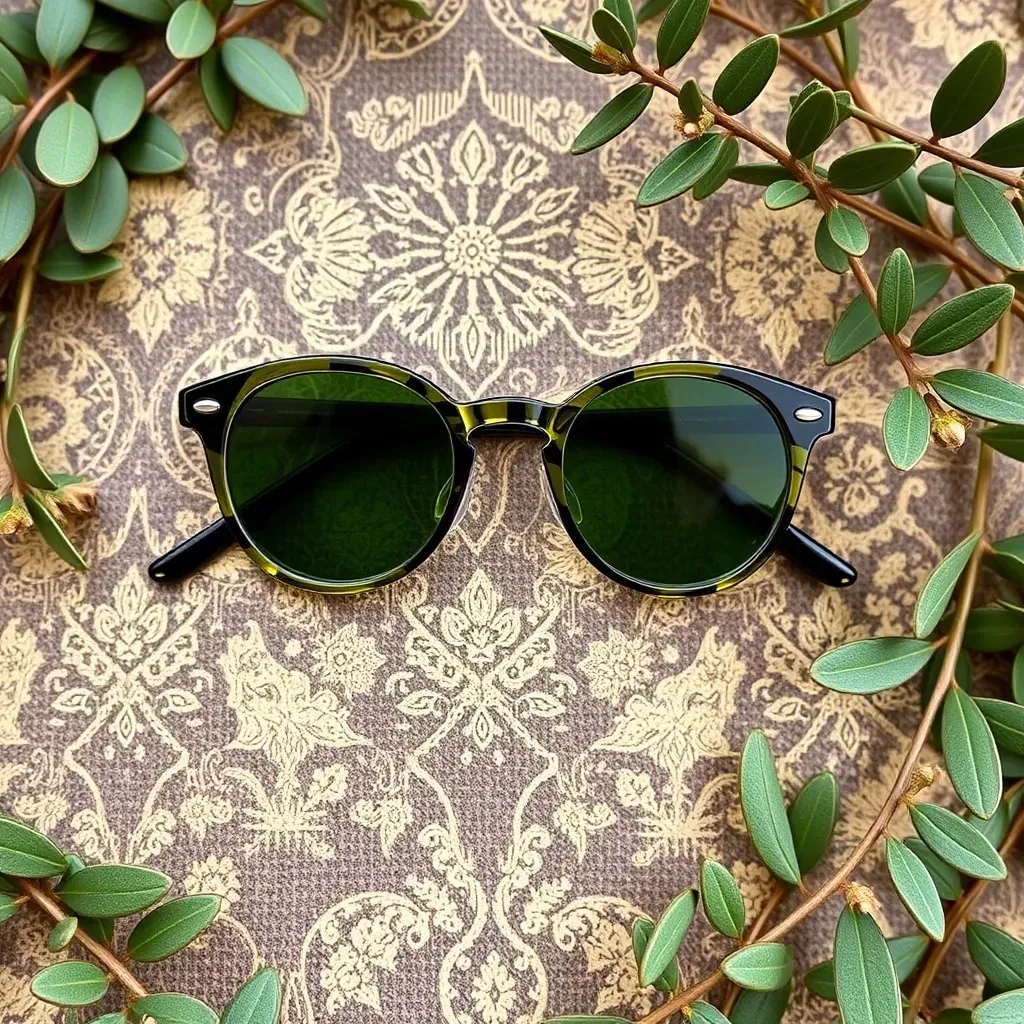 Des lunettes couleur vert olive : élégance naturelle et style intemporel